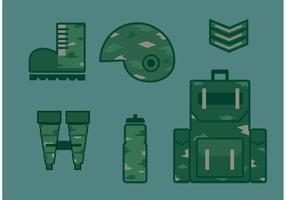 Militär Vektor Icon Set