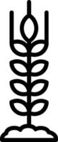 Symbol für Weizenvektorlinie vektor