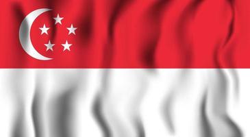 singapur nationalflagge vektor