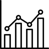 analytics vektor linje ikon