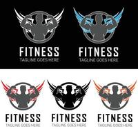 Fitness-Logo-Design-Vorlage vektor