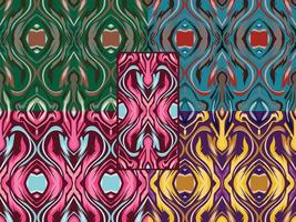 dekorativa dekorativa mönster färgkombination vektor