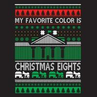 Meine Lieblingsfarbe ist Christmas Eights vektor