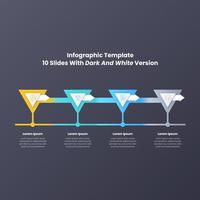 Geschäftsschritte Infografik Template Design Vektor