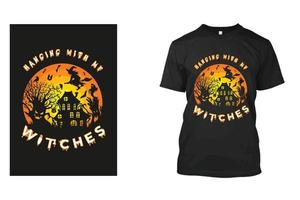 Horror-Halloween-T-Shirt-Design vektor