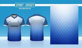 Sport-Trikot und T-Shirt-Vorlage Sport-Trikot-Design-Vektormodell. Sportdesign für Fußball, Badminton, Rennen, Gaming-Trikot. vektor