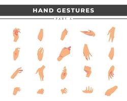 mänskliga händer bakgrundsuppsättning isolerade ikoner med olika finger- och handgester av vit hud vektorillustration vektor