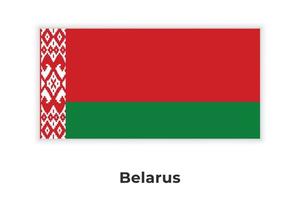 die nationalflagge von weißrussland vektor