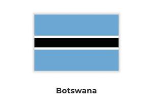 die Nationalflagge von Botswana vektor