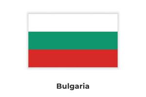 bulgariens nationella flagga vektor