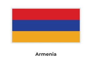 armeniens nationella flagga vektor