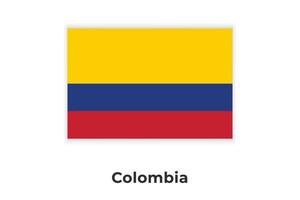 colombias nationella flagga vektor