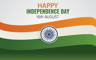 15 augusti indiska självständighetsdagen firande vektor bakgrund.