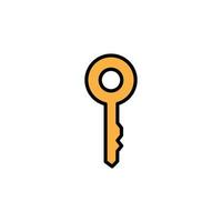 Schlüsselvektor für Website-Symbol-Icon-Präsentation vektor