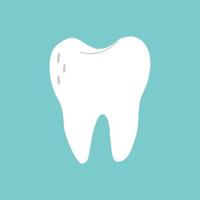 weißes Zahngekritzel vektor
