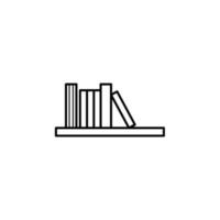 Bücherregal-Vektor für Website-Symbol-Icon-Präsentation vektor