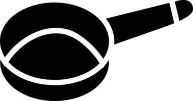 Glyphen-Symbol für Bratpfanne vektor