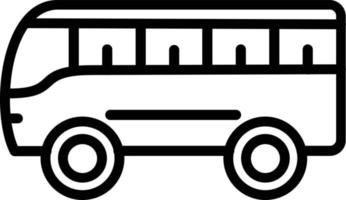 buss vektor linje ikon
