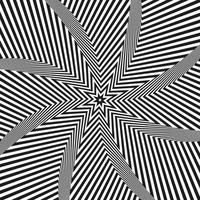 abstrakt psykedelisk stjärna optisk illusion vektor