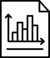 Symbol für die Vektorlinie des Balkendiagramms vektor