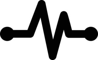 Symbol für Kardiogramm-Glyphe vektor