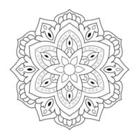 mandala design med arabisk etnisk arabesk stil blommönster vektor