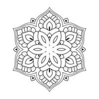 Mandala-Design mit Blumenmuster im arabischen ethnischen Arabesken-Stil vektor