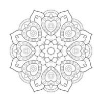 mandala design med arabisk etnisk arabesk stil blommönster vektor