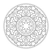 Mandala-Design mit Blumenmuster im arabischen ethnischen Arabesken-Stil vektor