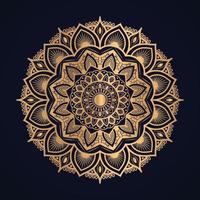 goldenes luxus-ornamental-mandala-hintergrunddesign vektor