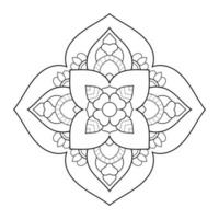 Mandala-Design mit Blumenmuster im arabischen ethnischen Arabesken-Stil vektor