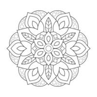 Mandala-Design mit Blumenmuster im arabischen ethnischen Arabesken-Stil vektor