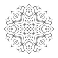 Mandala-Design mit Blumenmuster im arabischen ethnischen Arabesken-Stil vektor