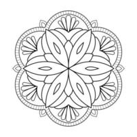 Mandala-Design mit Blumenmuster im arabischen ethnischen Arabesken-Stil vektor