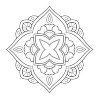 Mandala-Design mit Blumenmuster im arabischen ethnischen Arabesken-Stil vektor