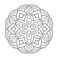 Mandala-Design mit Blumenmuster im arabischen ethnischen Arabesken-Stil vektor