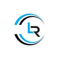 lr logotyp designmall vektor grafiskt varumärke element