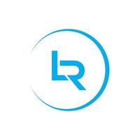 lr logotyp designmall vektor grafiskt varumärke element