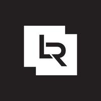 lr logotyp designmall vektor grafiskt varumärke element