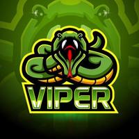 viper mascot sport esport logotypdesign vektor