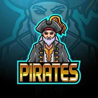 pirates maskot sport esport logotypdesign vektor