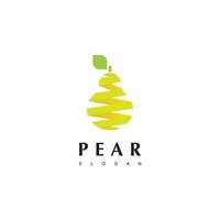 päron frukt logotyp mall vektor