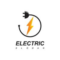 elektrische Logo-Design-Vorlage vektor