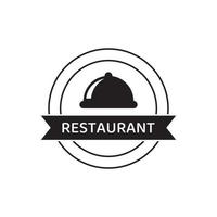 Restaurant-Logo-Design-Vorlage, Kochsymbol-Illustration vektor