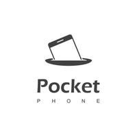 Pocket-Gadget, Handy-Logo-Design-Vorlage vektor