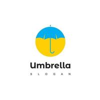 paraply logotyp mall vektor