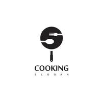 matlagning logotyp formgivningsmall vektor