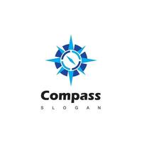 kompass-logo-design-vorlage, abenteuer-symbol-illustration vektor