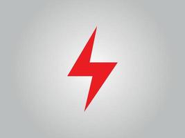 logotyp för elektrisk åska. thunder icon design gratis vektor fil.