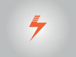 logotyp för elektrisk åska. thunder icon design gratis vektor fil.